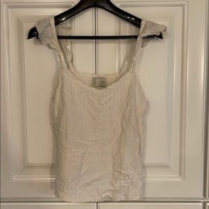 White Saturday Sunday Tank